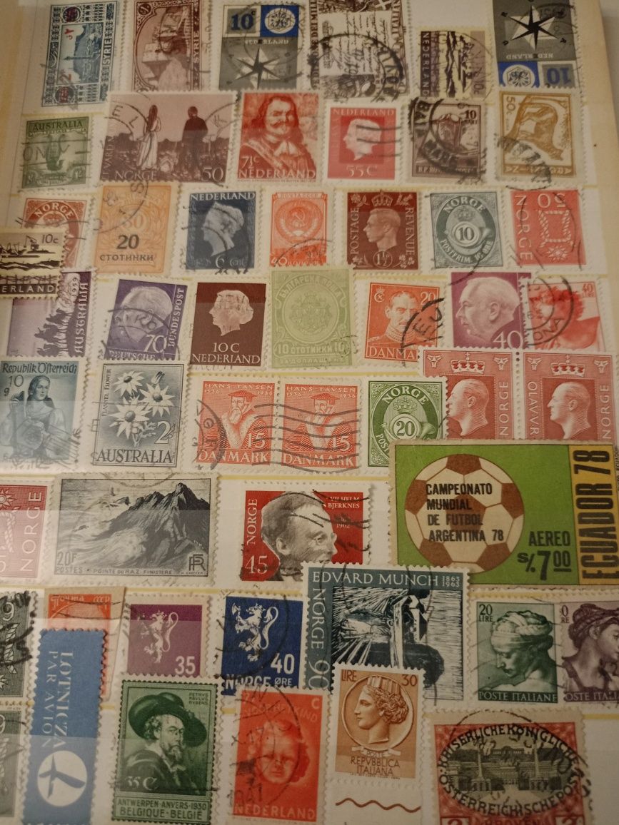 Stare pocztowe znaczki 800+