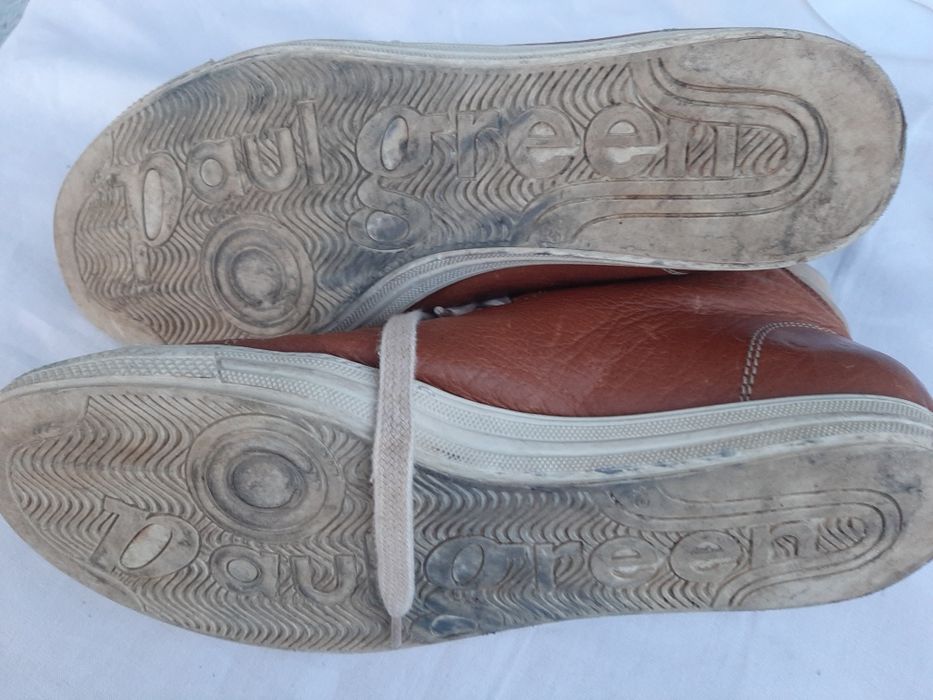 trzewiki za kostkę, brązowe, Paul green