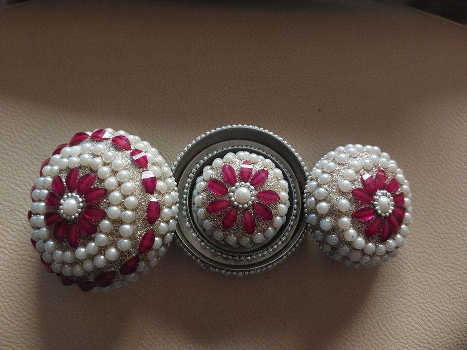 Conjunto de 3 caixas artesanais de Marrocos