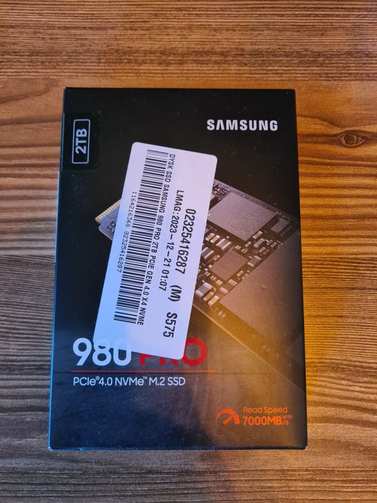 Dysk SAMSUNG 980 Pro 2TB SSD M.2 (Nowy)