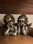 Peça Decorativa Anjos Cinzentos