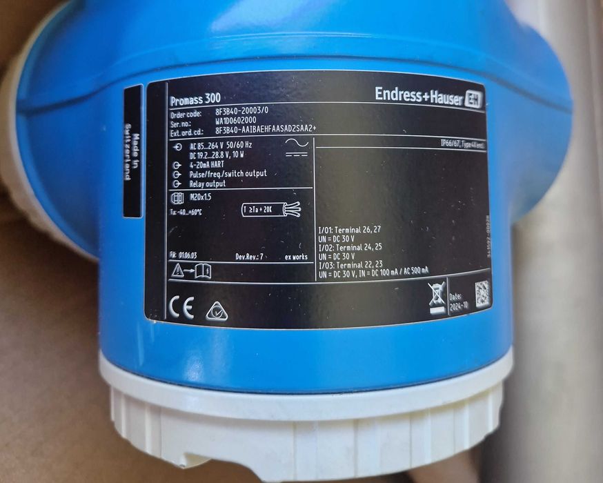 Endress Hauser przepływomierz masowy Promass 300 8F3B40 DN40 Nowy