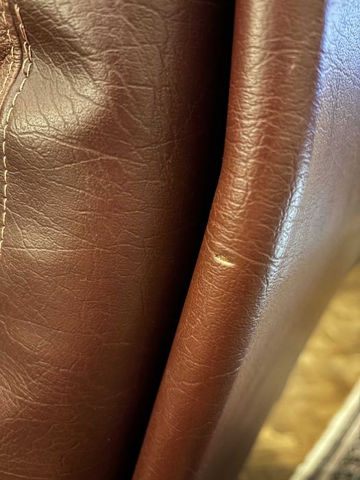 Skórzany fotel skandynawski