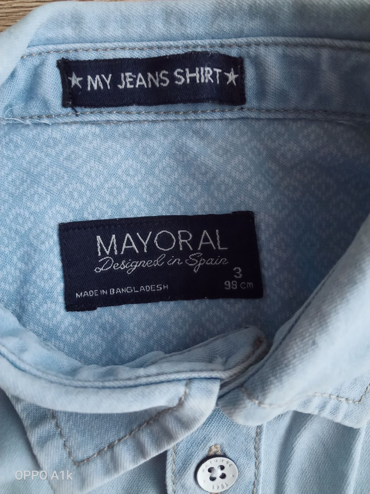 Koszula jeansowa r.98 Mayoral