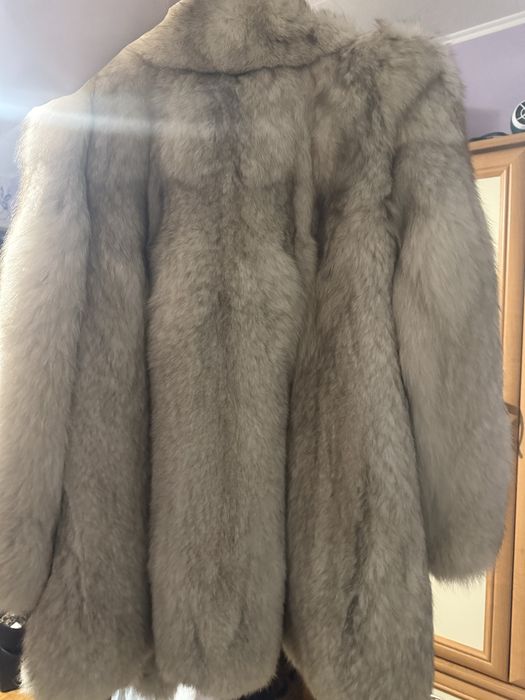 Naturalne futro z lisa + szal z lisa komplet naturalny