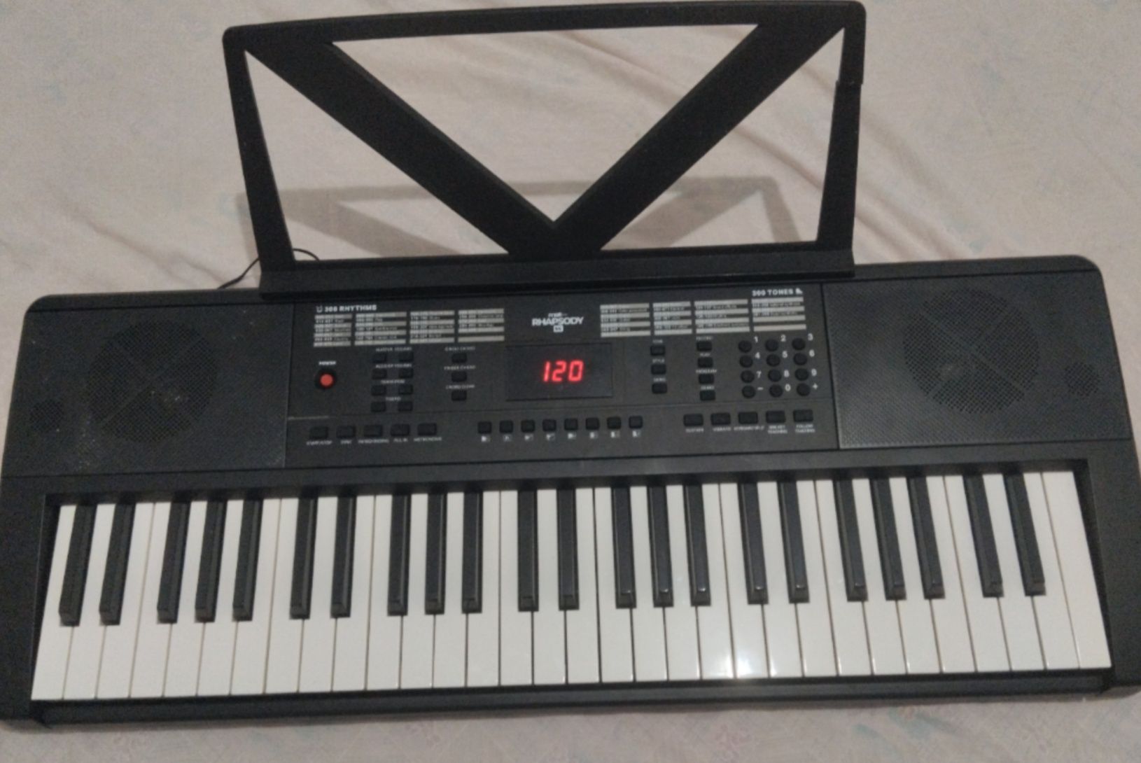 Teclado eletrónico 54 teclas MAX Rhapsody (com fonte)