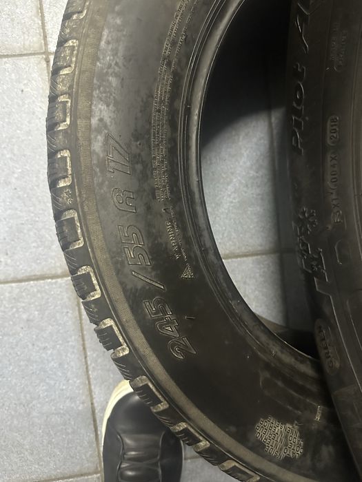 245/55/17 мишелин 2018 год зима 2шт 6.5+мм!)