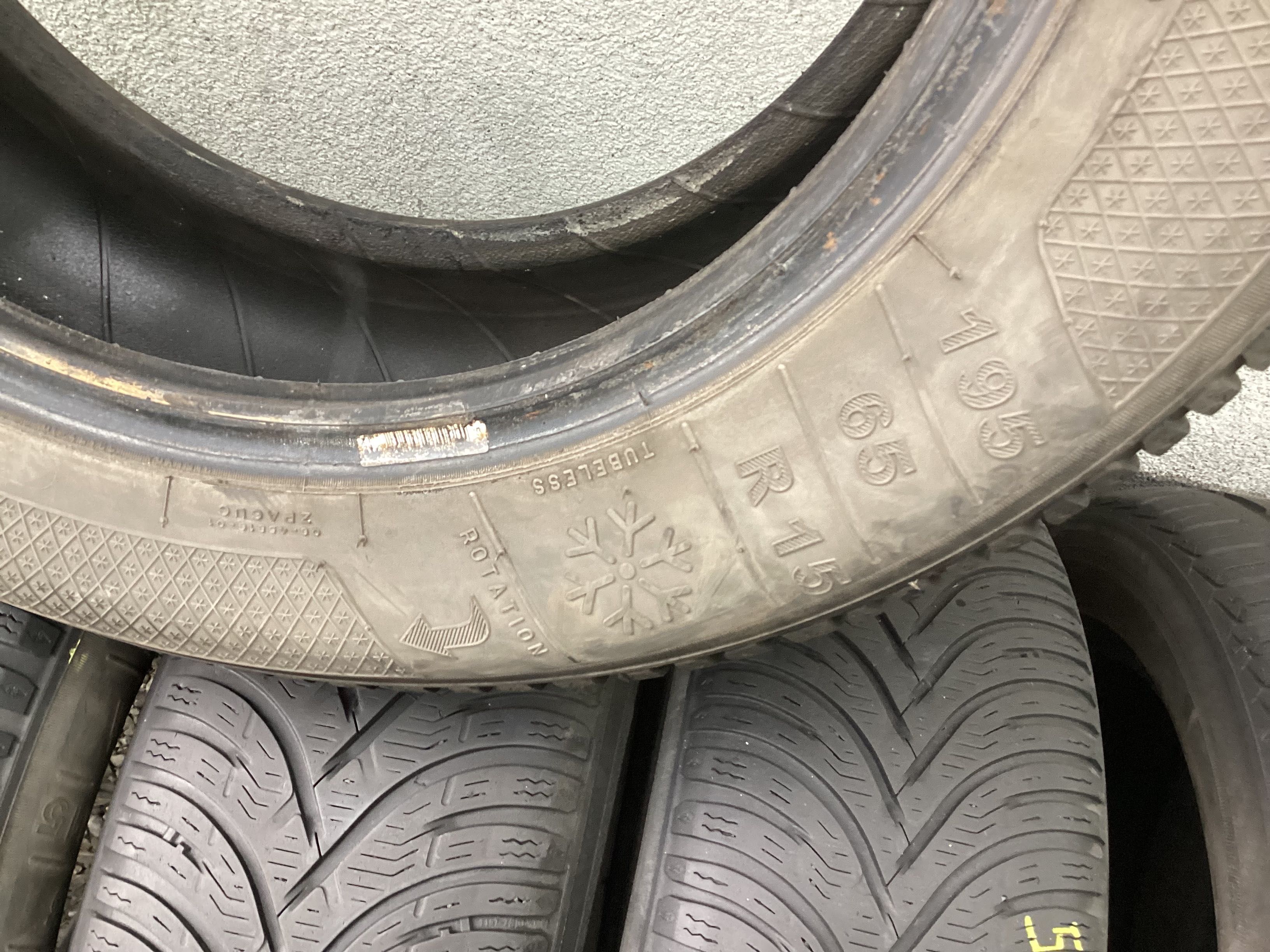 KLEBER 195/65r15  4szt opony zima zimowe 5.6mm