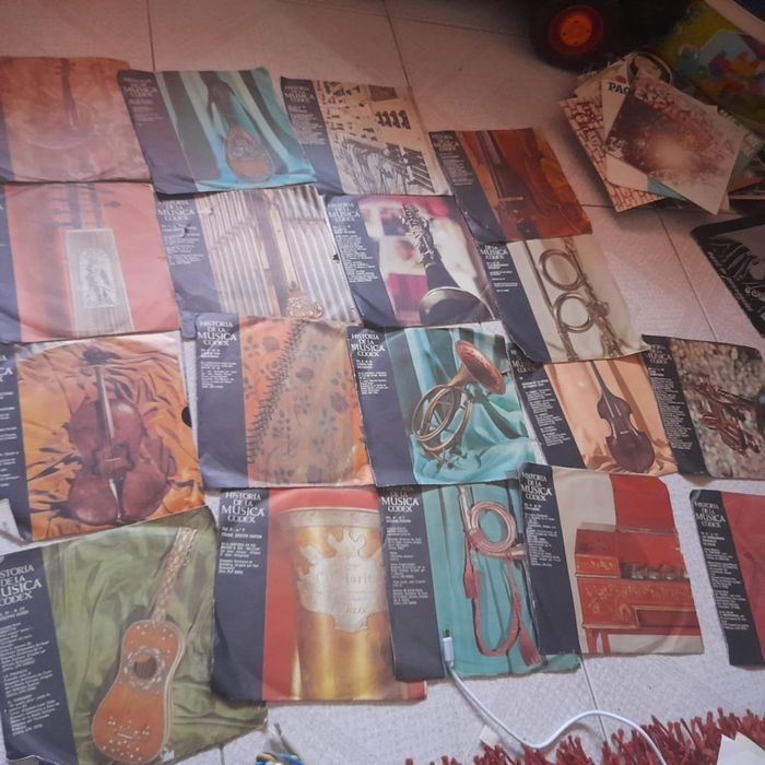 Lote de discos de vinil pequenos