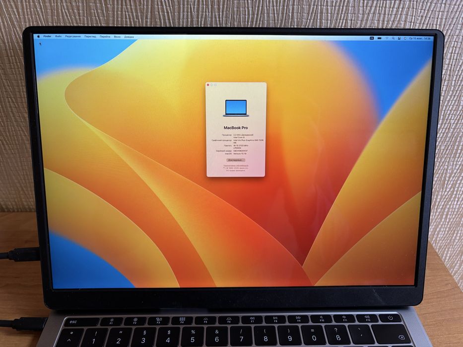 Apple Macbook Pro 13 A1708 2017 16gb 128gb на запчастини відновлення