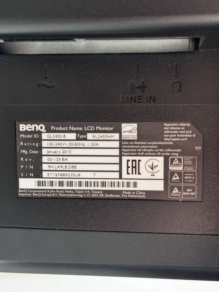 Монітор BenQ gl2450-b