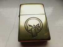 Zapalniczlka Mosiężna Zippo Benzynowa The Punisher Custom Marvel