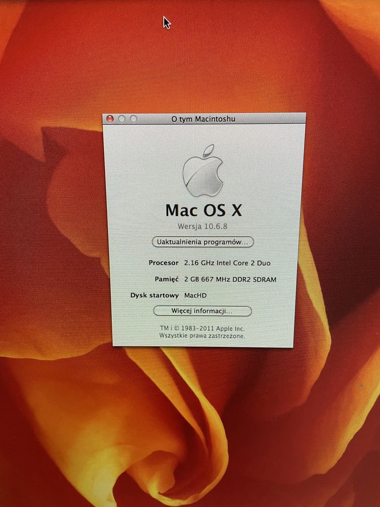 Imac ox 10 - komputer stacjonarny