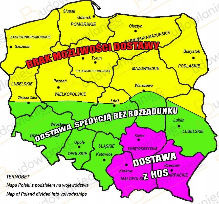 Termobet PUSTAK Gazobeton Suporex 24x24x59 P+W kl.500 +HDS Zgorzelec
