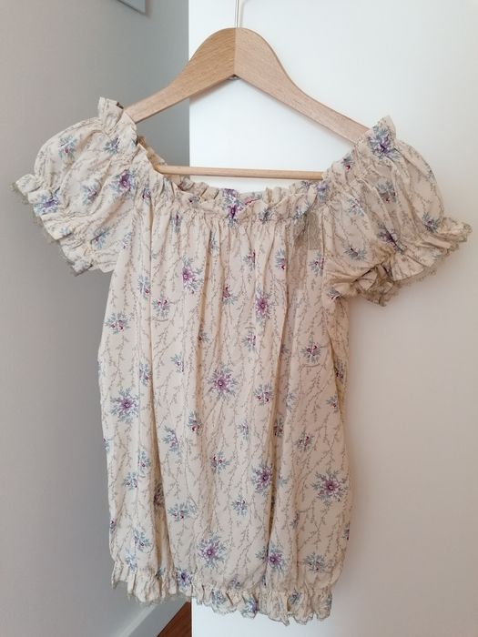 Top tecido floral Fornarina