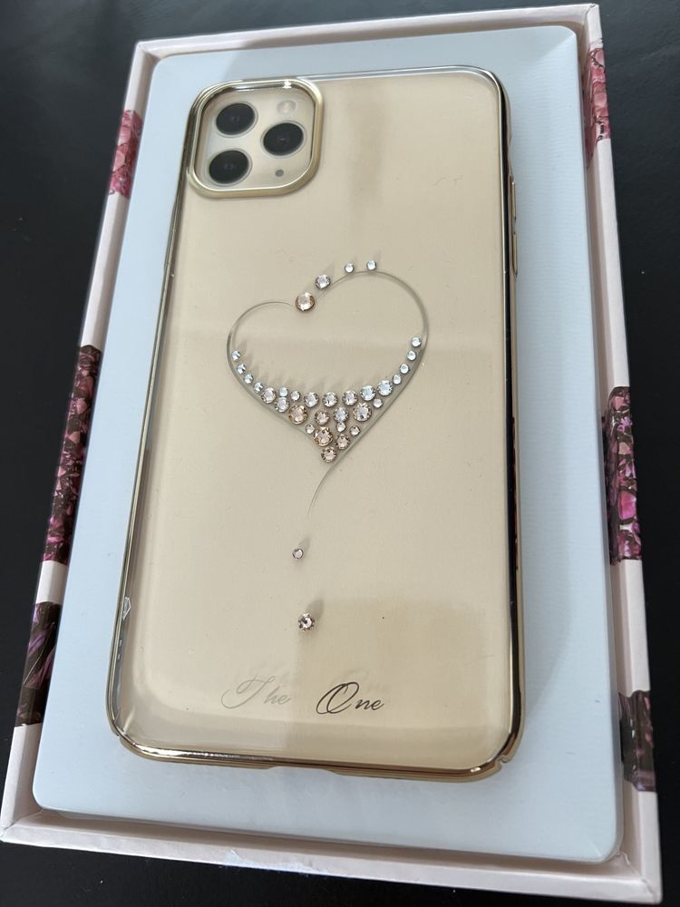 Etui plecki iPhone 11 pro Max serce Kingxbar Swarovski