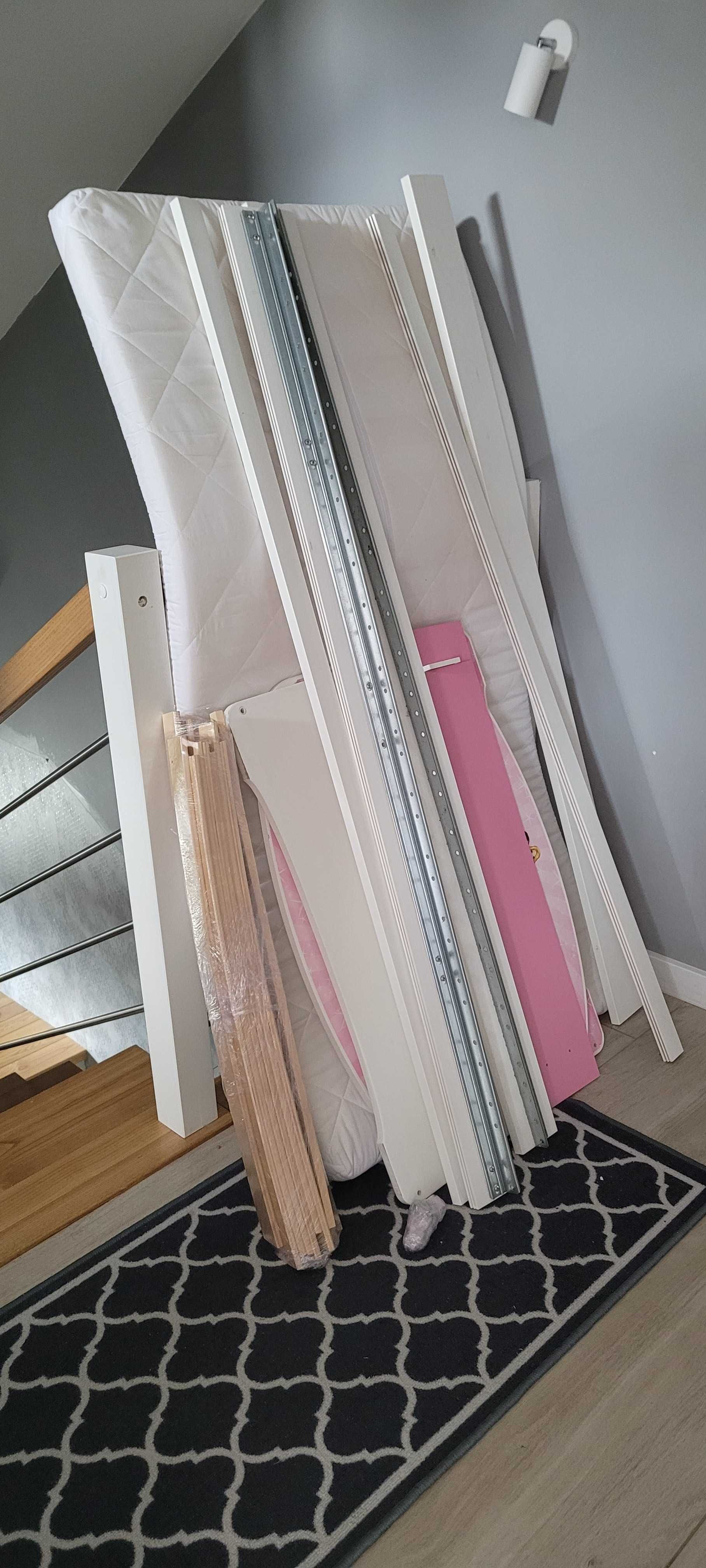 Łóżko dziecięce kolor biały, wymiary 160/80 dla Dziewczynki