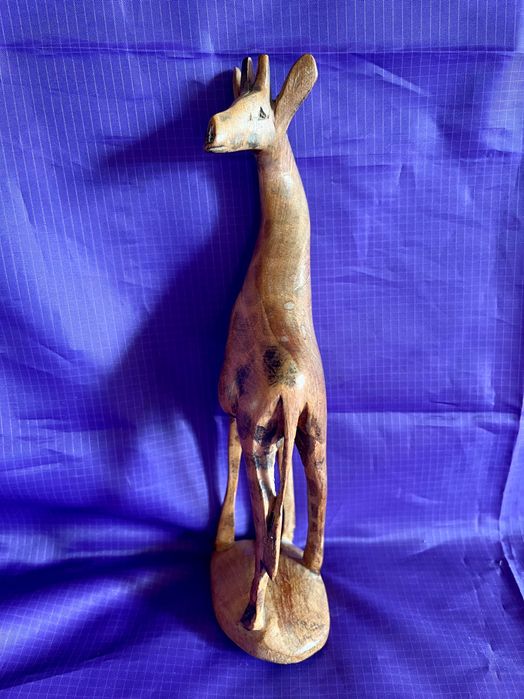 SZTUKA Afryki Rzeźba Afrykańska żyrafa