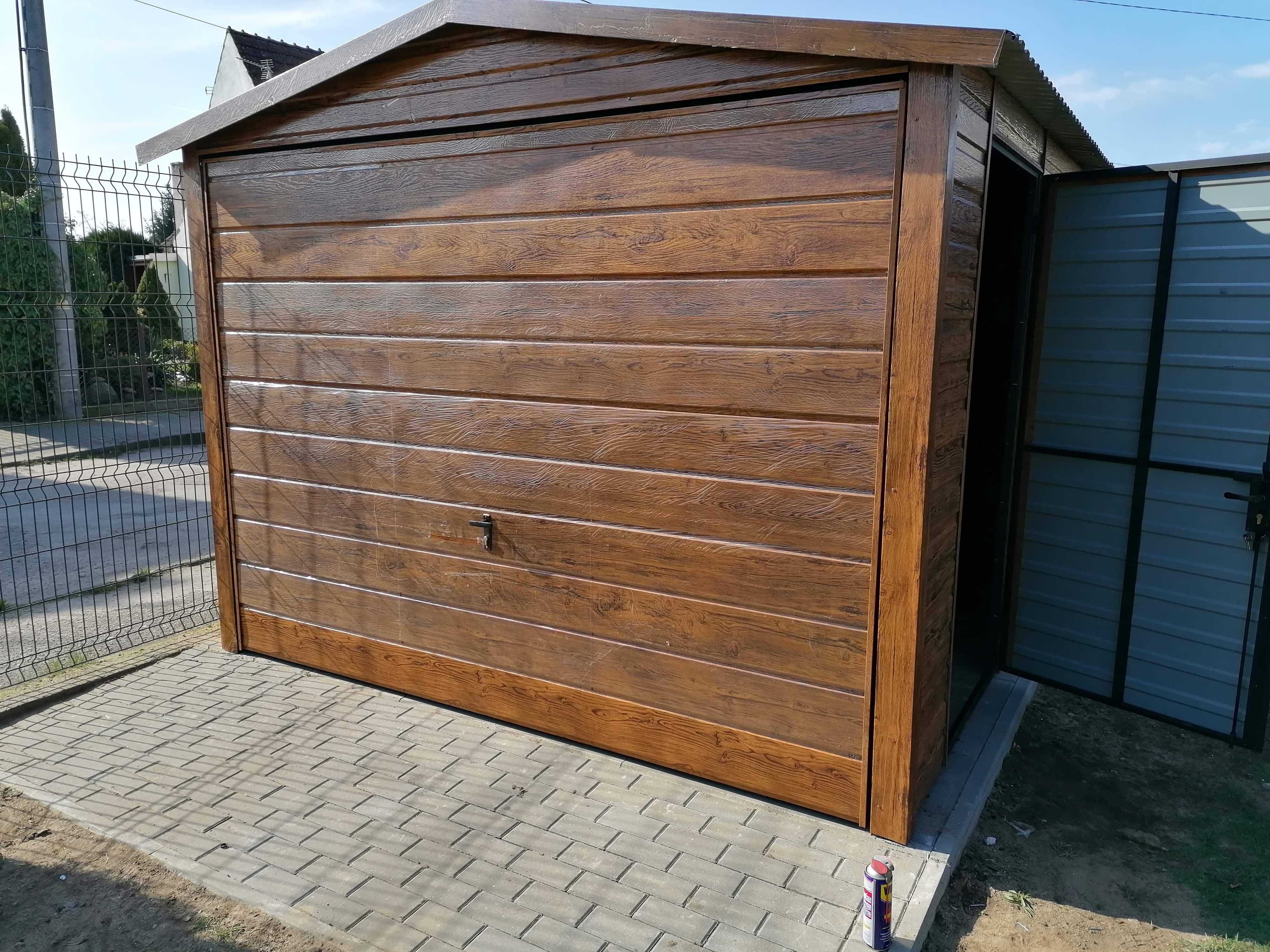 Standardowy Garaż 3x5 Imitacja Drewna PROMOCJA