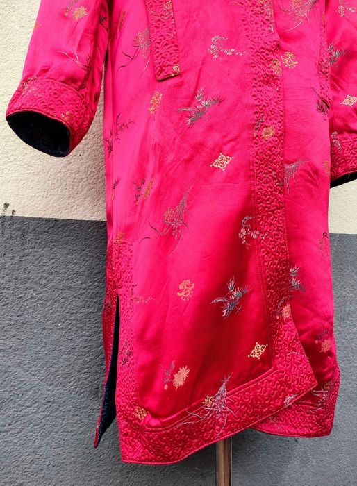 Kimono vintage, reversível em cetim