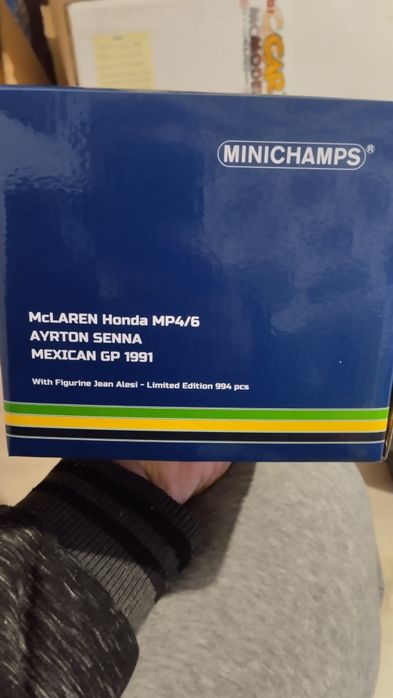 Ayrton Senna McLaren Honda MP4-6, minichamps 1:18 (novo)