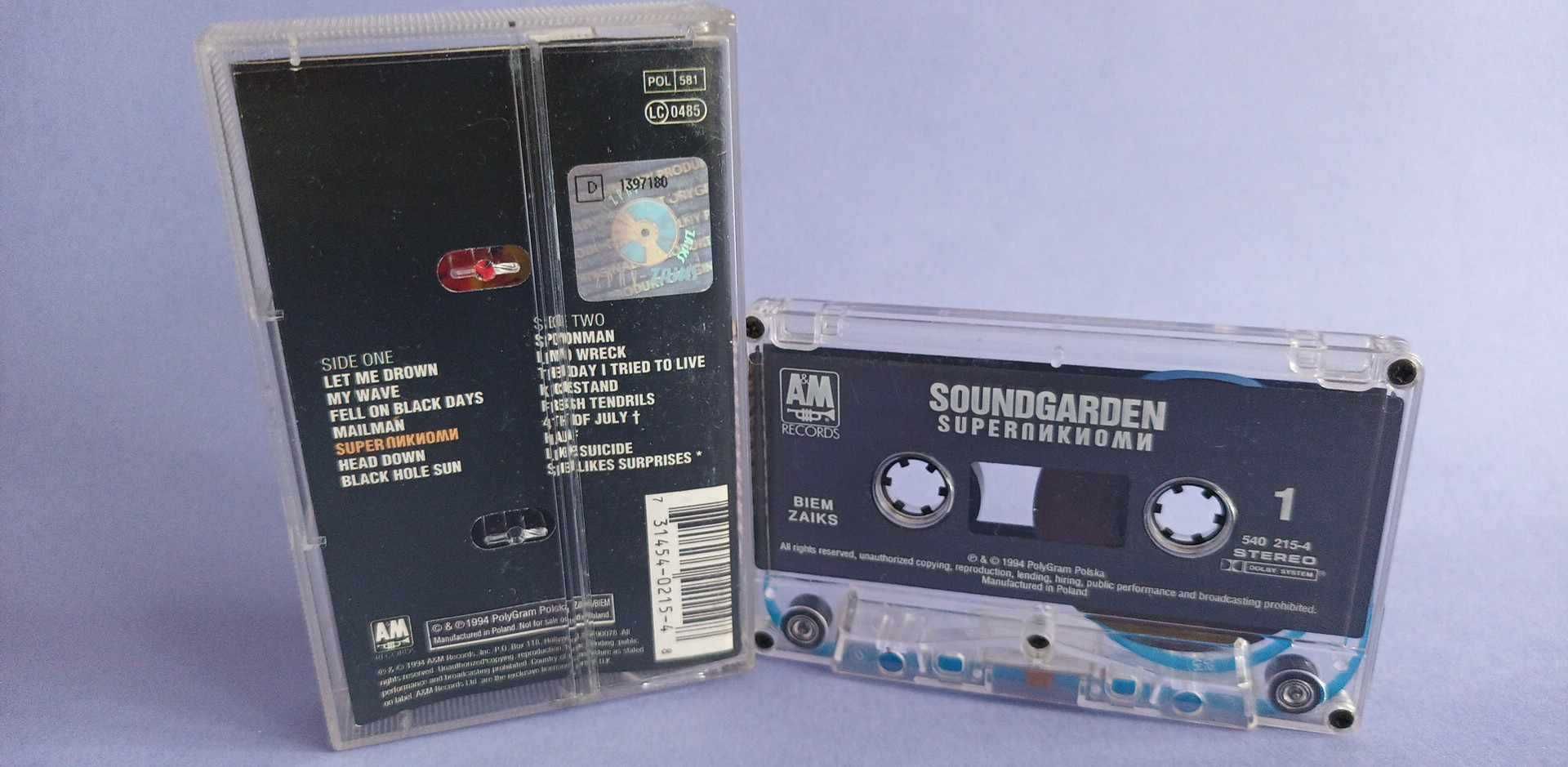 Soundgarden – Superunknown , 1994 KASETA MAGNETOFONOWA PL