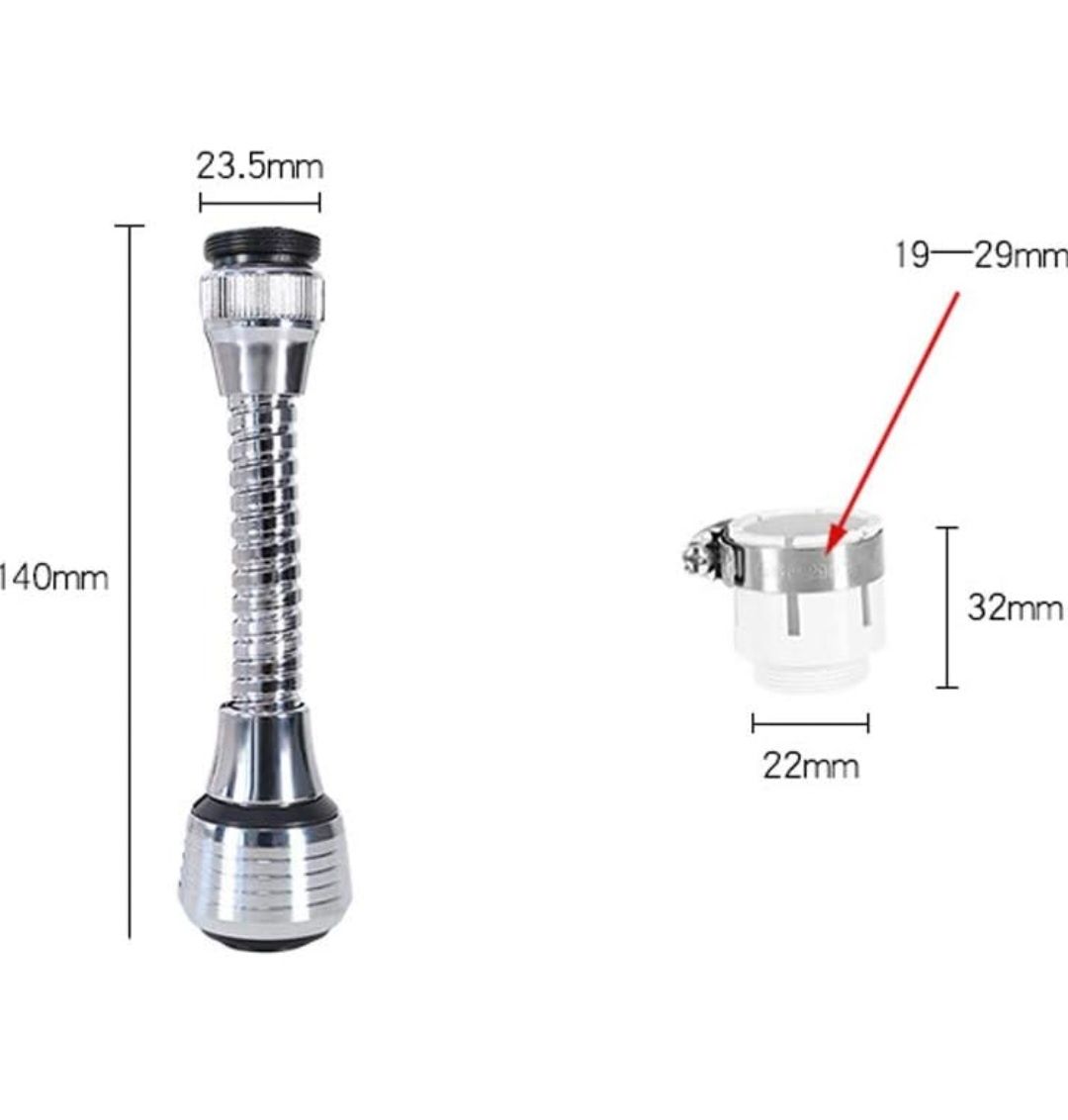 2 szt Przedłużka do kranu Aerator