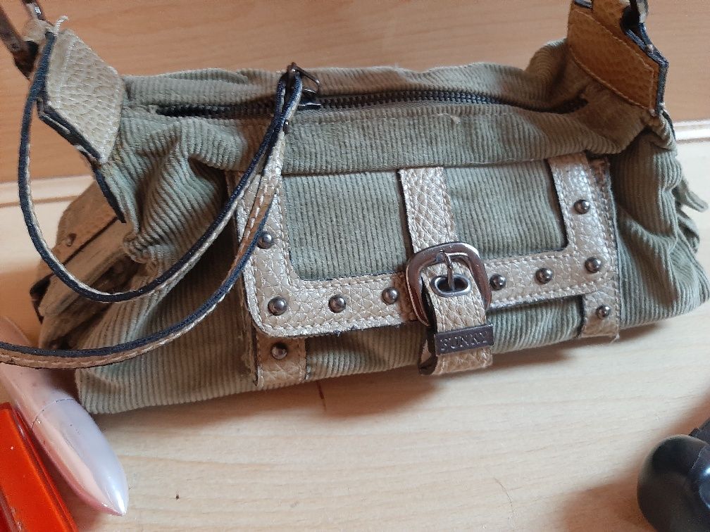 Torebka- bagietka,Y2K, real vintage,nowa, metka,Reporter, klamry,paski