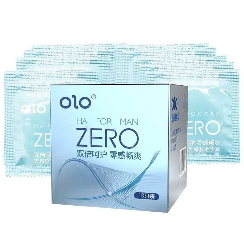 Ультратонкие презервативы OLO ZERO с гиалуроновой кислотой 10 шт