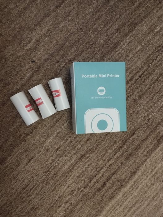 MINI DRUKARKA KOTEK do zdjęć termiczna kieszonkowa bezprzewodowa usb