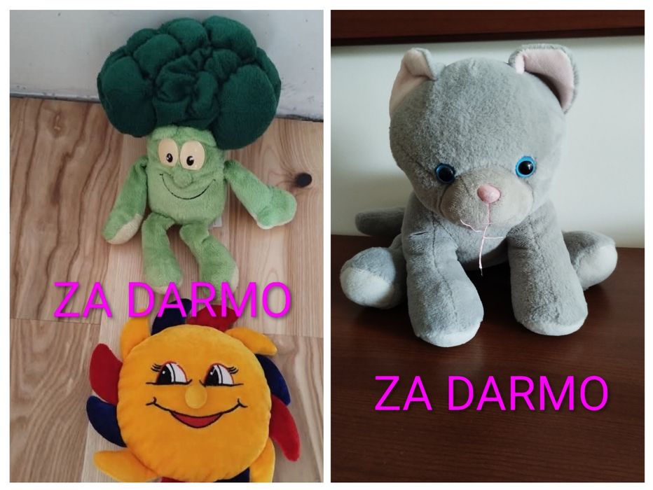 Zestaw maskotek plus gratis