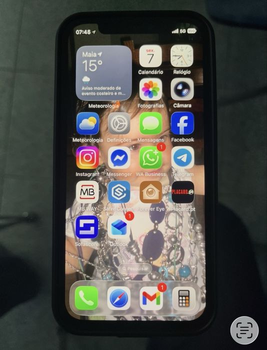 Iphone 12 preto como novo 128gb