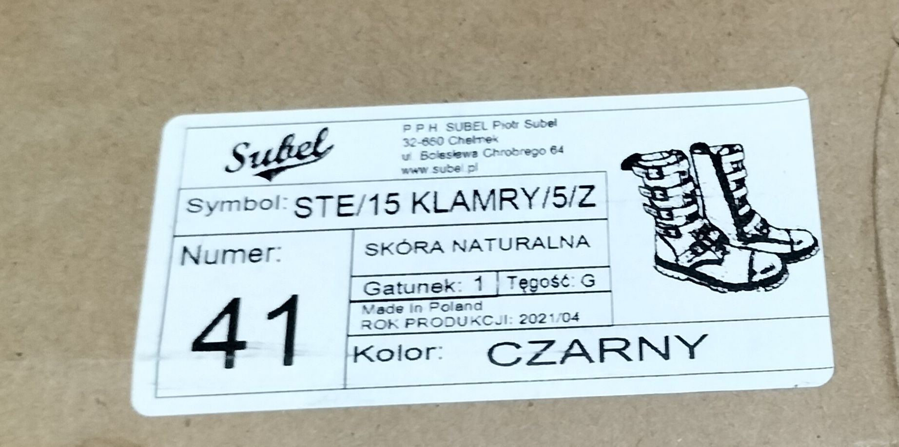 Glany 15 Steady's czarne - 5 klamer