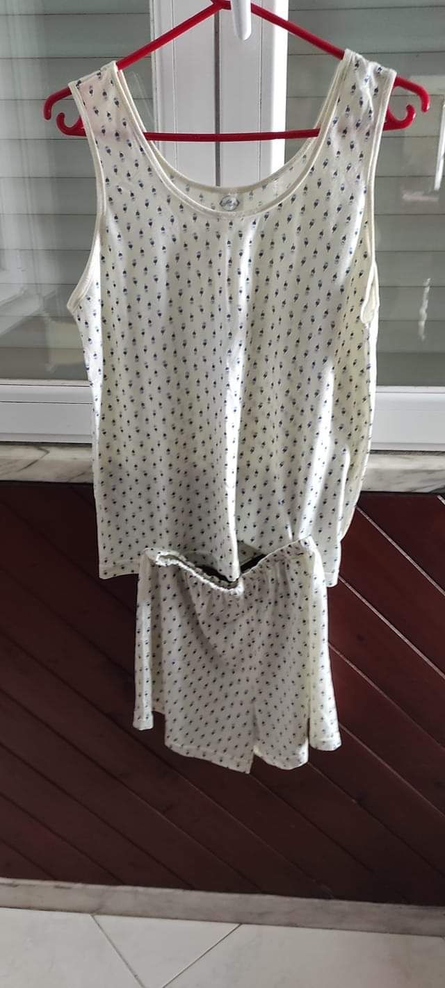 pijama curto em algodão