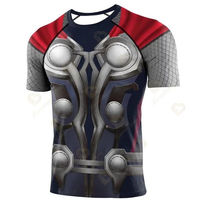 Koszulki sportowe typu spider man itd