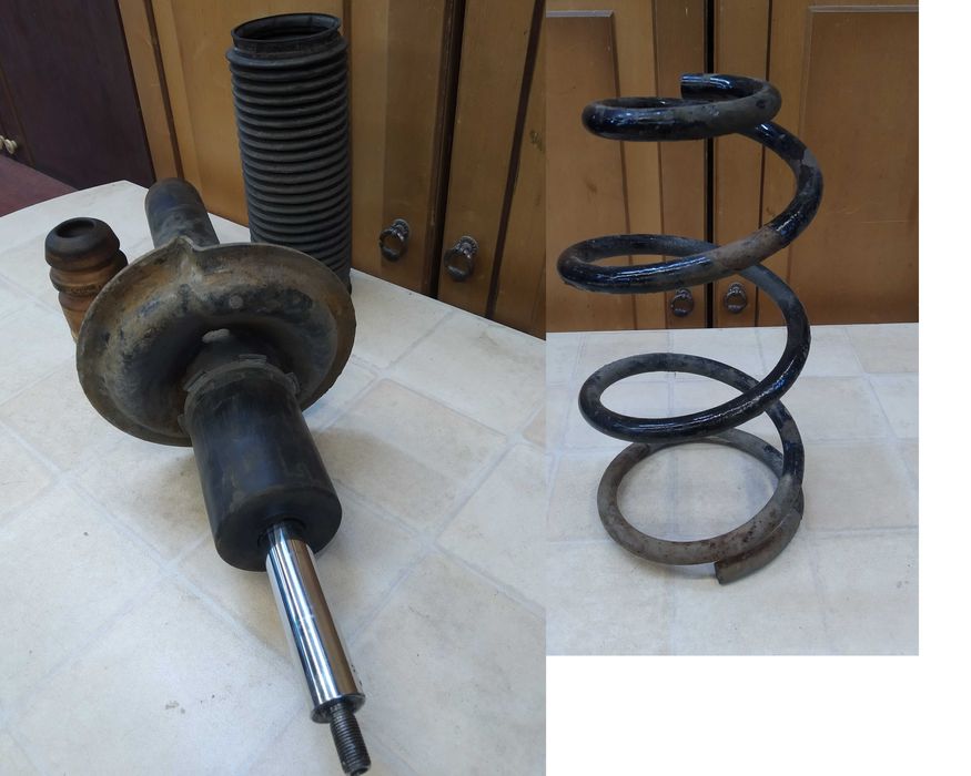 Амортизатор передній і пружина на Форд Транзіт 2.2