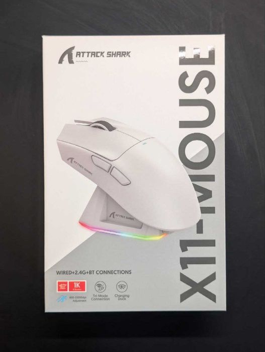 Игровая мышь Attack Shark X11 (+магнитная док‑станция)