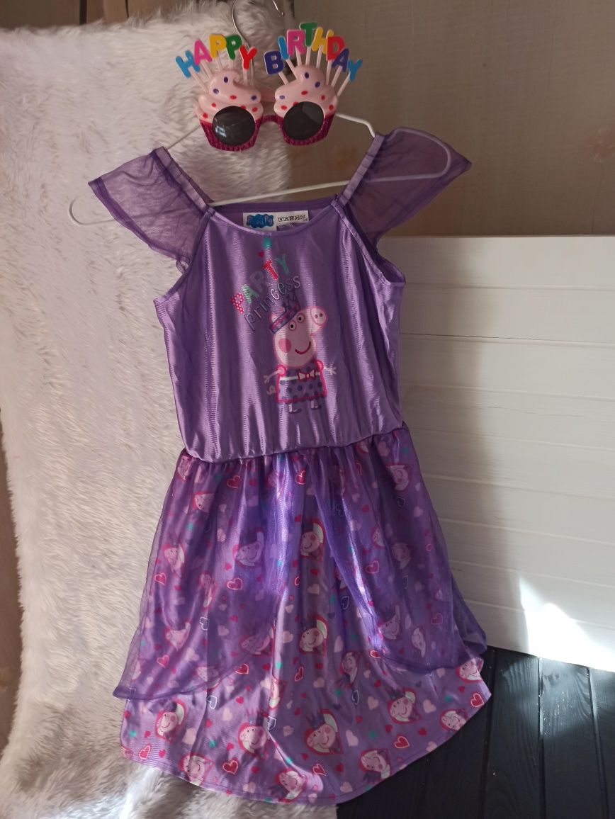 Святкова сукня наряд плаття в стилі Свинка Пеппа 6-7 років Peppa pig