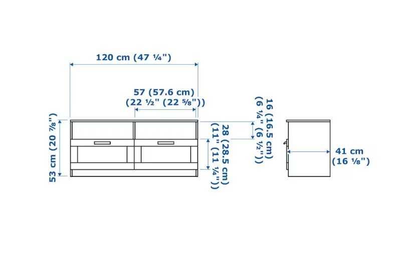 Szafka RTV Ikea Brimnes