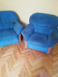 Fotele welurowe kolor turkusowy