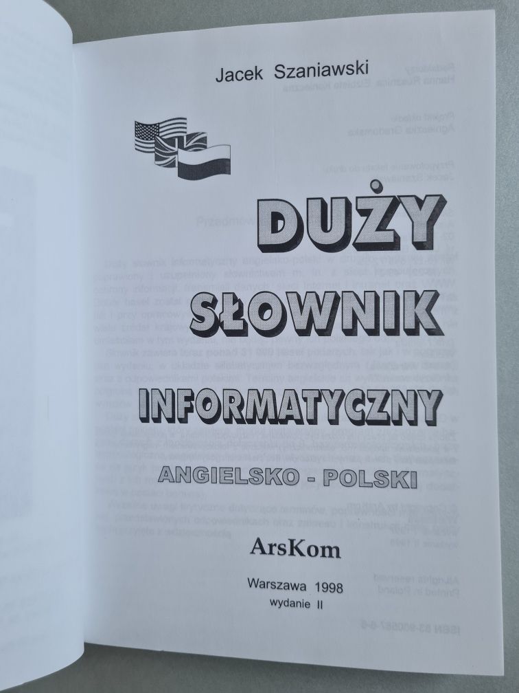 Duży słownik informatyczny angielsko-polski - Jacek Szaniawski