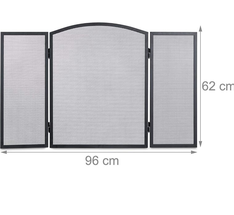 Kratka zabezpieczająca przed iskrami do kominka, ze stali, relaxdays/