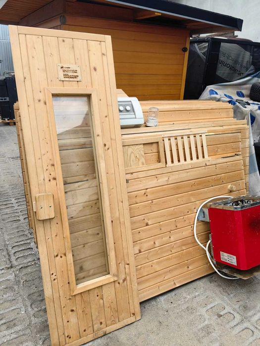 Narożna Sauna FIŃSKA SUCHA Weka Ławki PIEC 7,5Kw  2-6os 4999Euro
