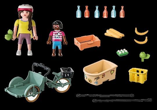 Playmobil bicicleta de carga com figuras - Novo