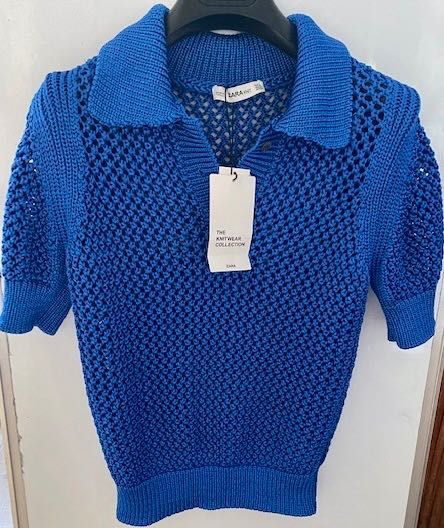ZARA szydełkowy sweter, top NOWY rozmiar M