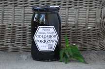 ziołomiód z liści młodej pokrzywy 1,2kg z własnej pasieki pokrzywowy