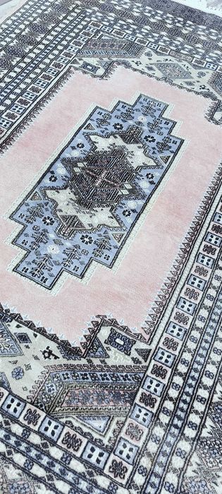 Pakistański dywan wełniany 243 x 157 cm wełna 100% tk. ręcznie Buchara
