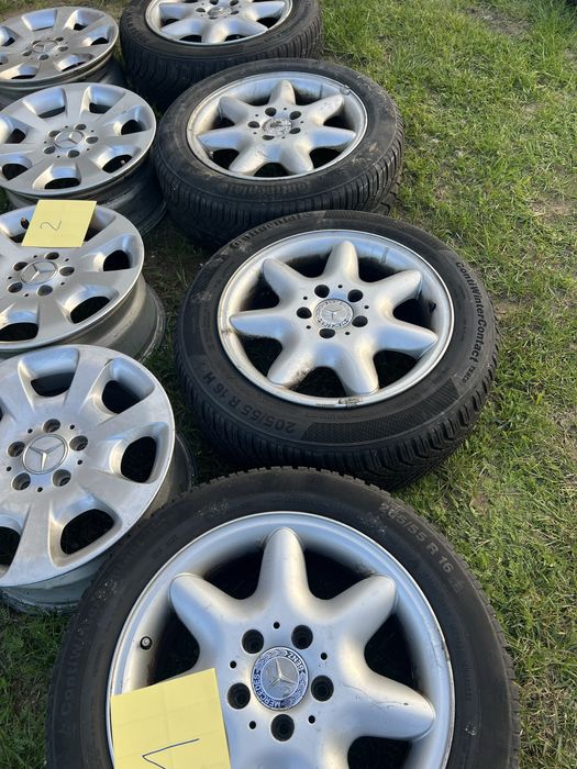 Felgi aluminiowe Mercedes 16” – oryginał, dwa wzory, komplet 500 zł