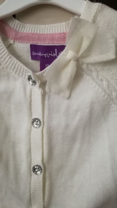 Komplet sweterek plus spódniczka tiulowa ecru 92