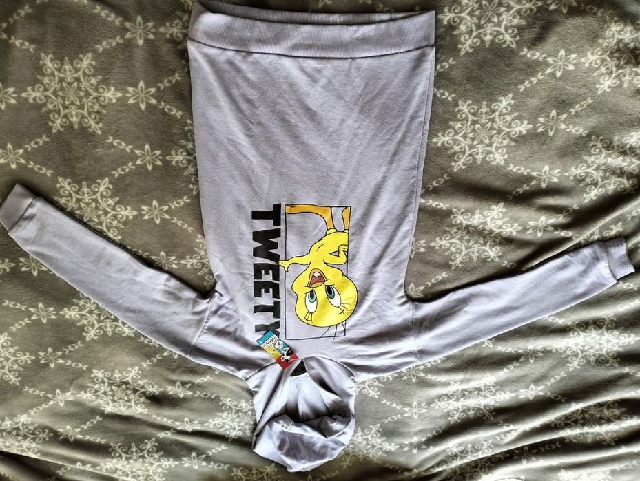 Bluza Tweety, fioletowa, dziewczęca, ok. 8 lat
